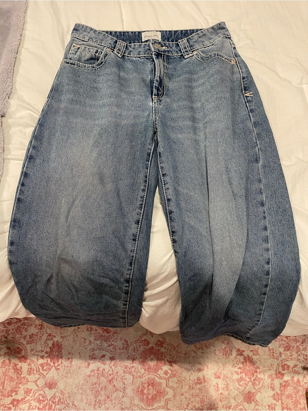 Wide Leg Women’s Jeans in Light Blue